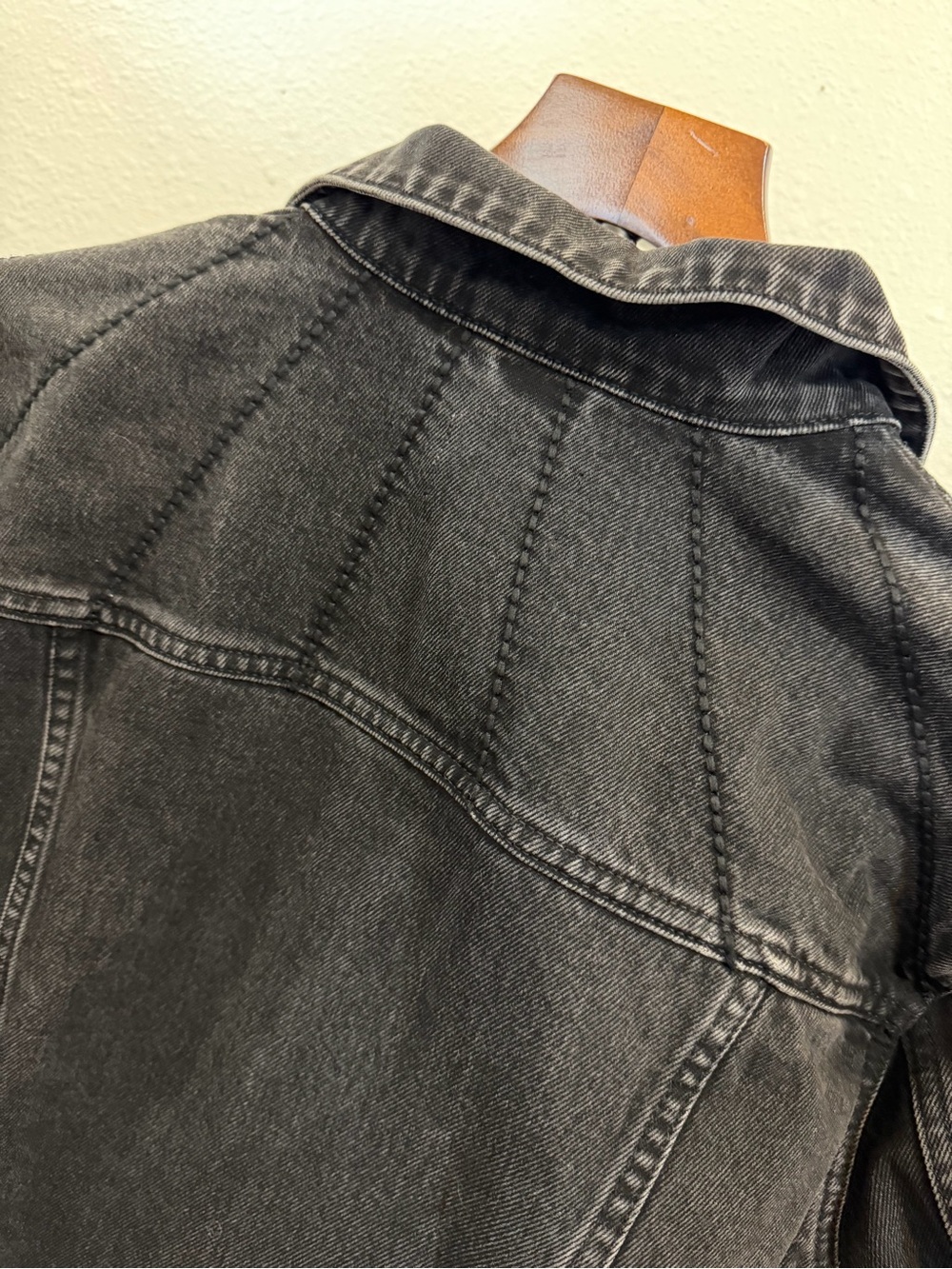 Marine Layer Washed Black Denim Jean Jacket Cotton truckers jacket - Picture 12 of 16